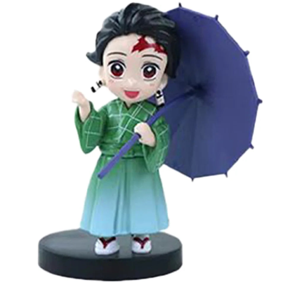 Demon Slayer Tanjiro Kamado Nezuko Anime Cartoon Figure Blind Box Creative Personalized Statue Model Ornament Surprise Gifts Box