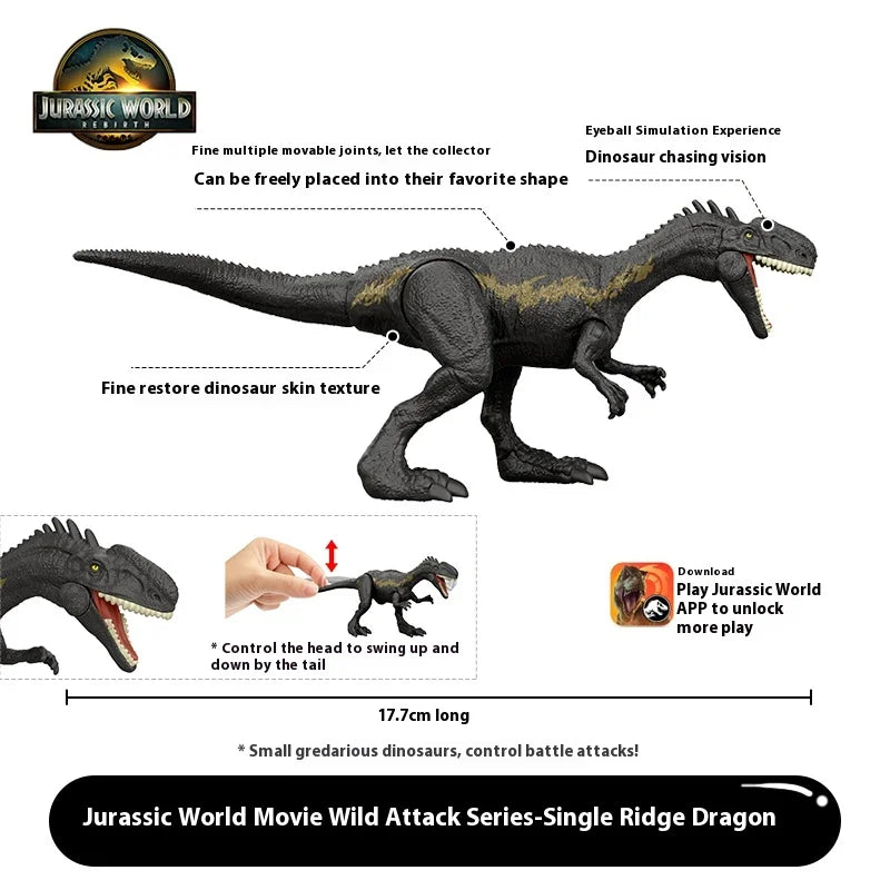 In Stock Mattel Jurassic World: Rebirth 4 Spinosaurus Action Figure Model Simulated Dinosaur Model Toys Children'S Birthday Gift