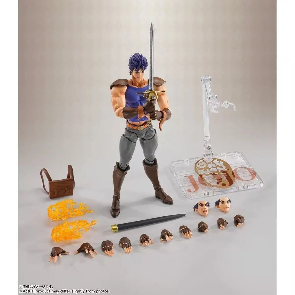 Bandai Original Sh Figuarts Jojos Bizarre Adventure Stardust Crusaders Jotaro Kujo Jonathan Pvc Action Figure Gift For Adult