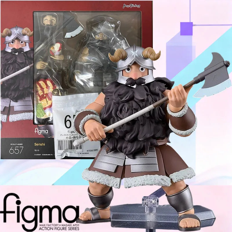Max Factory figma#657 Delicious in Dungeon Senshi Movable Action Figure with Cooking Tools Accessories Collectible Model Toy