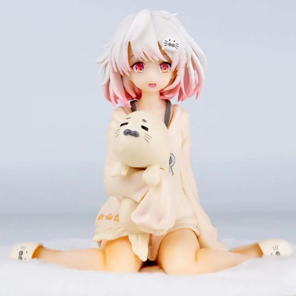 13CM Anime virtual anchor Figure Haruka Kneeling Animation Model Toy Gift Collection Decoration Ornaments PVC