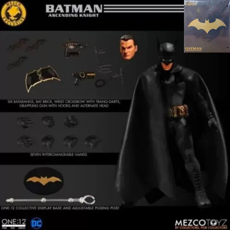 MEZCO TOYZ Original COLLECTIVE Batman Sovereign Knight Ascending Knigh Collectible Action Joint Mobility Figure Model Toys