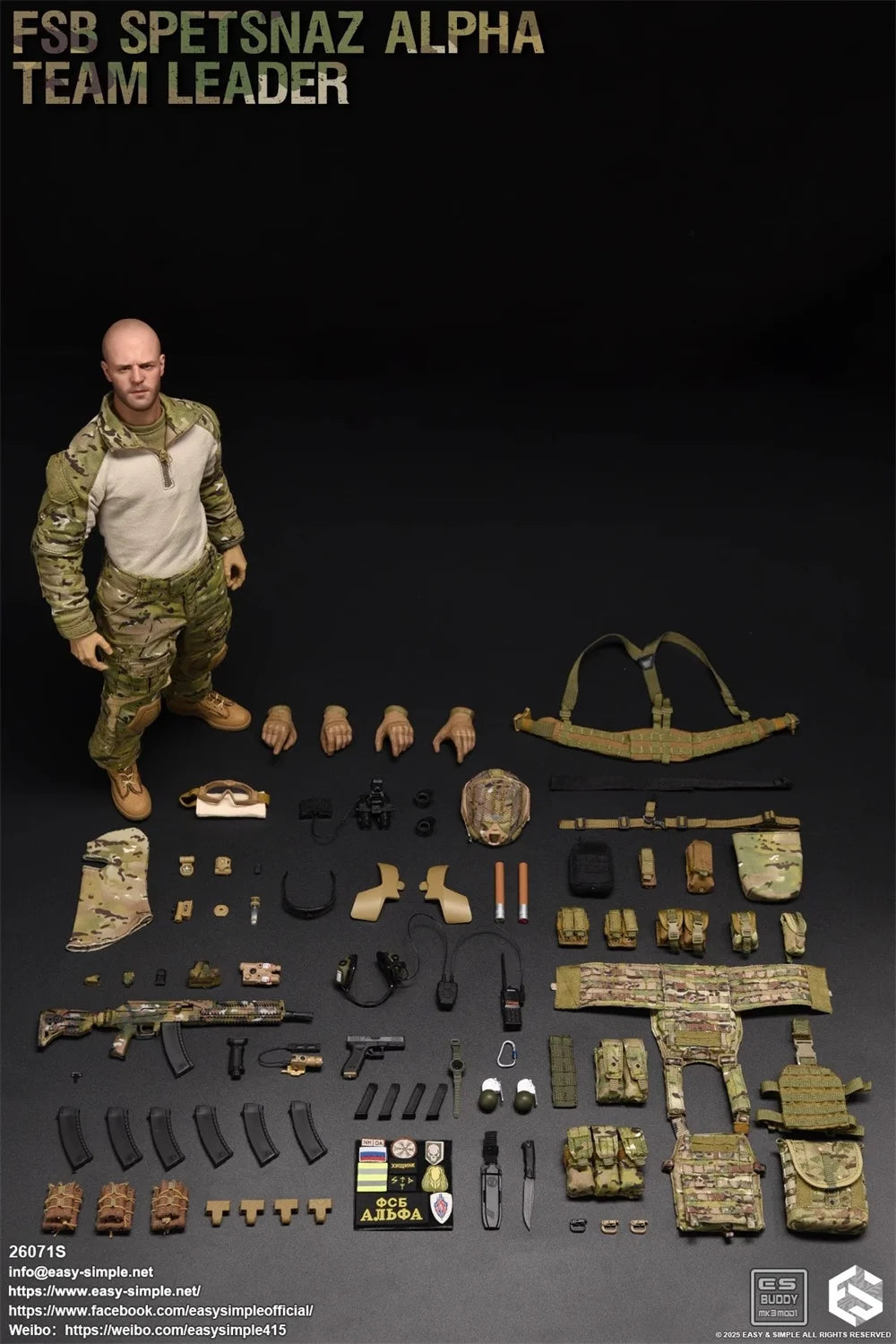 Limited Version 1/6 ES 26071S FSB The Russian Action Figure Soldier Doll Full Set Moveable Action Figure About 12" Doll Gift