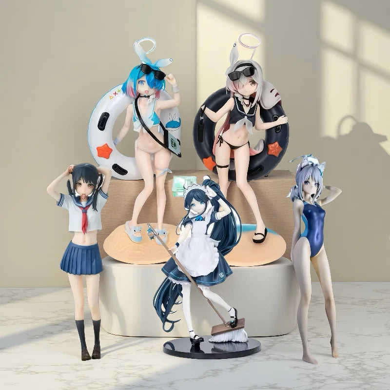 Anime KANTOKU Figuren Sailor Fuku No Mannaka Actionfiguren Modell PVC Blau Archiv Die Animationsfiguren-Sammlung Desktop-Spielzeug