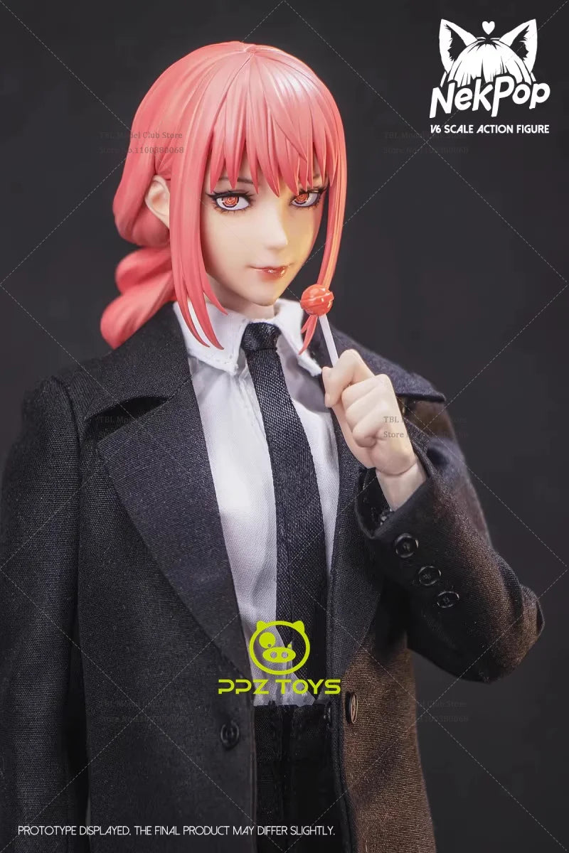 Pre Stock NekPop Studio NEK001 1/6 Scale Chainsaw Man Makima JapanAnime Dominate Demons 12-inch Full Set Action Figure Soldier