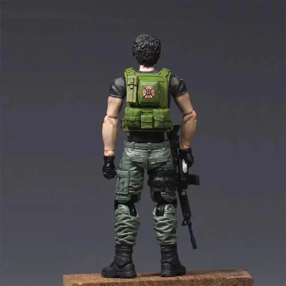 1/18th Residents of the Man Male Soldier Evil Doll Full Set Moveable Toys Model Gift About 3.75" For Fans Collectable