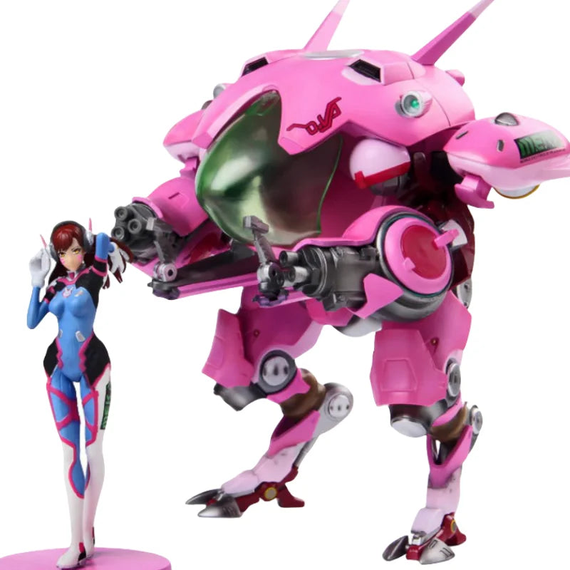 In Stock  Overwatch Action Figures Dva Statue Anime Action  Figures Pvc Collectible Figurines Model Toys Christmas Present