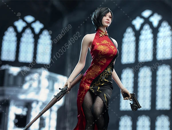 SWTOYS FS065 1/6 Scale Miss Ada Wong Action Figure with Movable Eyes Qipao Version Collectible 12' Women Soldier Toy Model Gift