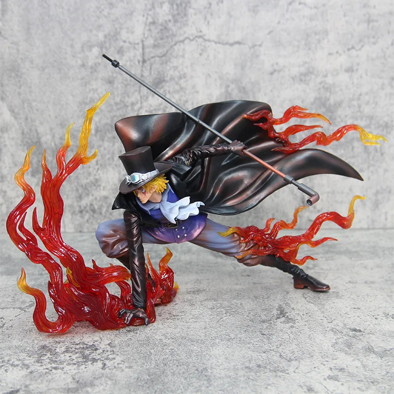 22 см Аниме One Piece Sabo фигурка IU Fire Fist Sabo фигурки революционна армия фигурка модел PVC статуя кукла статуя играчки подарък