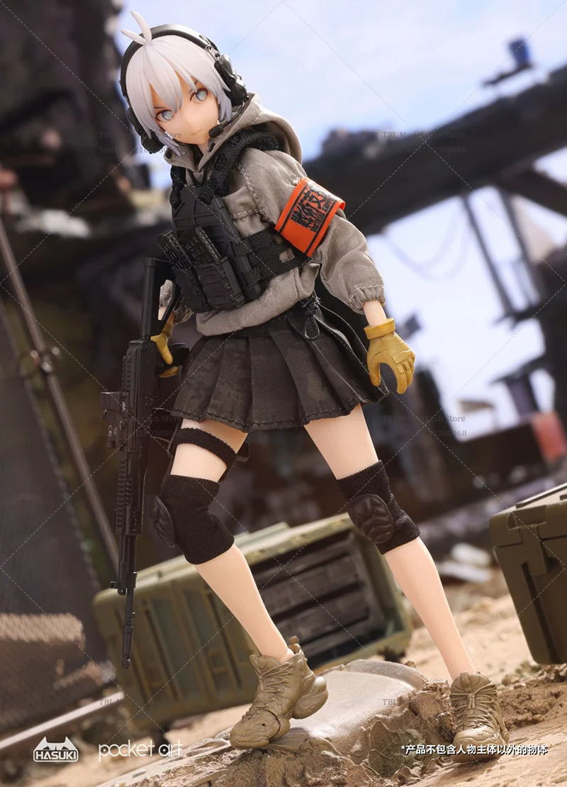 In Stock PA003 PA004 1/12 Scale Female Soldier Heavy Assault Hand Defense Shield Double Team 6-inch Full Set Action Figure