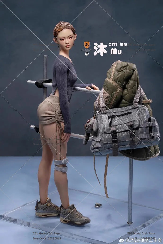 Limited Stock 1/6 Scale City Girl Mu 12 Inch Full Set Movable Action Figure CG001A MR.Z Beautiful Girl Model Toy for Collectors