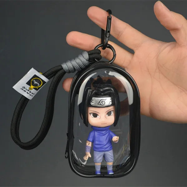 i NEW Naruto Uchiha Obito Itachi Uchiha Naruto Uzumaki Kakashi Keychain Pendant Doll Model Backpack Decor Collection Cartoon Toy