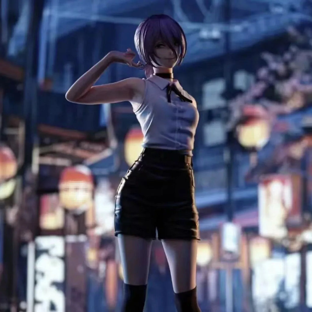 32cm Chainsaw Man Reze Stehende Position Anime Figur Modell Statue Jungen Sammlung Desktop Dekoration Ornament Spielzeug Geschenke