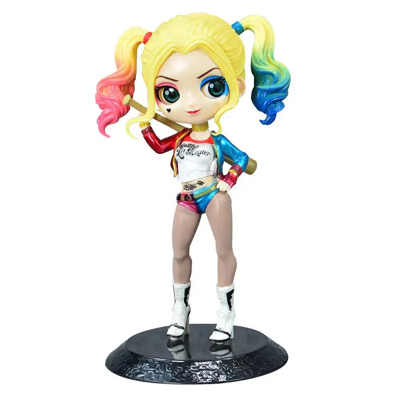 BeastKingdom Harley Quinn Joker Hand-made Figure Statue Creative High-value Cartoon Q Version Doll Car Computer Ornaments Gift