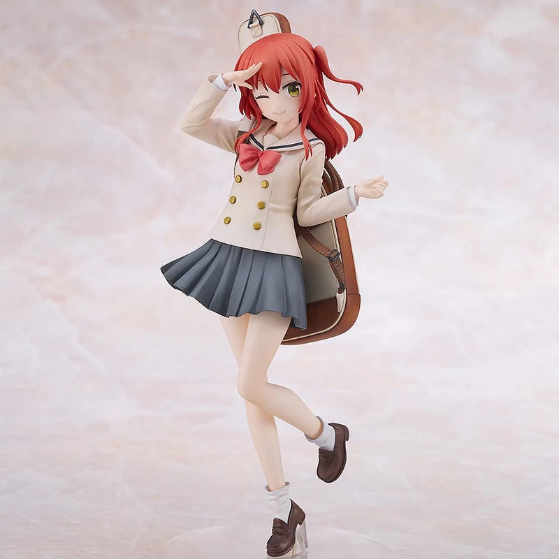 23cm Bocchi the Rock Kita Ikuyo Action Figures Standing Pose Winking Version Anime Collectible Model Red Hair Guitarist Gift