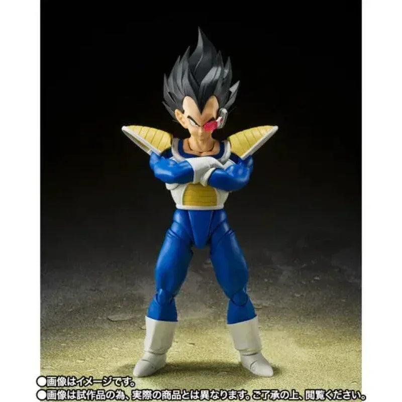 In Stock Bandai Original S.H.Figuarts SHF Dragon Ball VEGETA 24000 POWER LEVEL Action Figure Model Toys