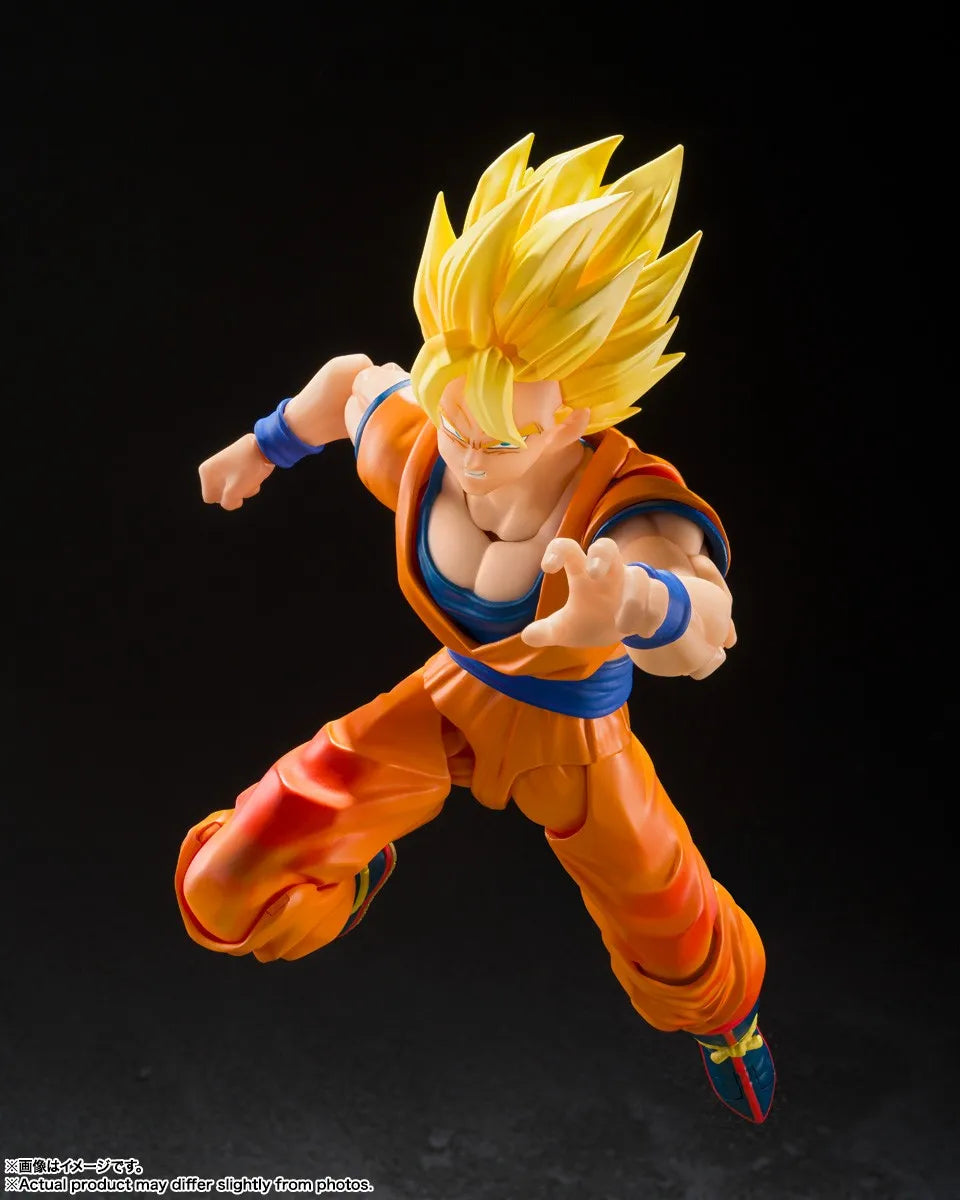 In Stock Genuine BANDAI SHFiguarts Dragon Ball Z Son Gohan The Games Begin Super Saiyan Son Goku Figure Anime Action Model Toy