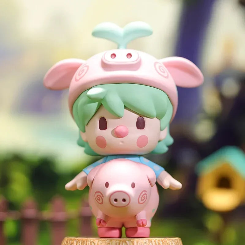PopMart Sweet Bean Animals Babies Mystery Box Guess Bag Toys Doll Cute Anime Figure Desktop Ornaments Collection Gift Cute Model