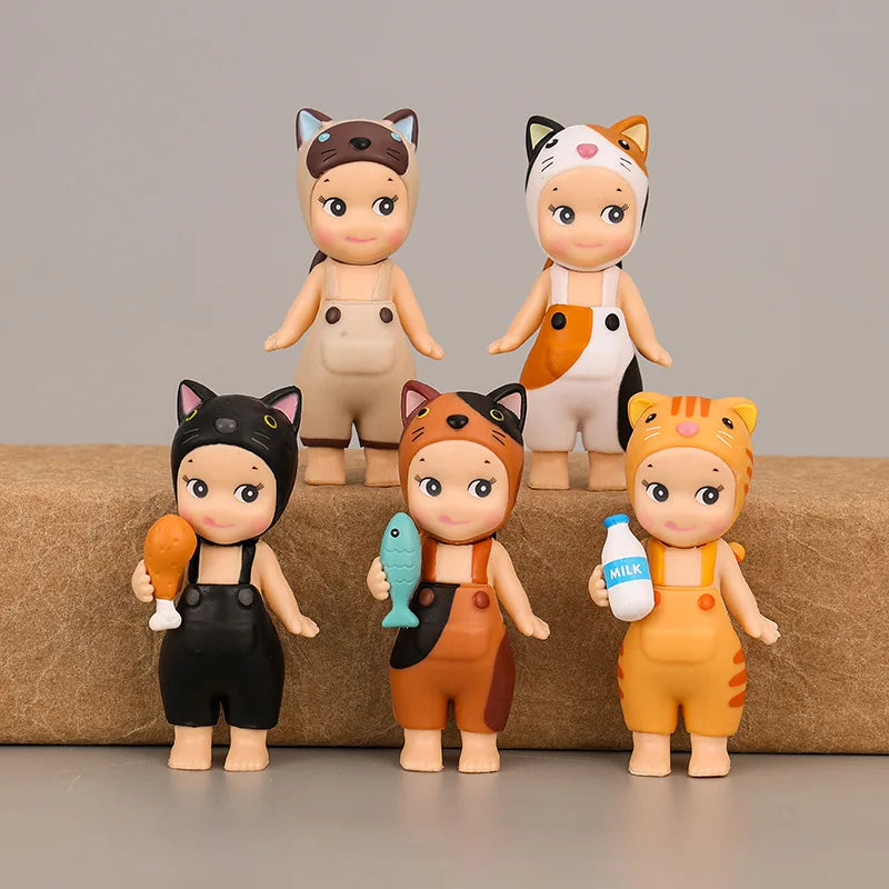 2026 Anime Sweater Figure - Sitting Position Instant Noodles Pressing PVC Model Toy Collectible Gift