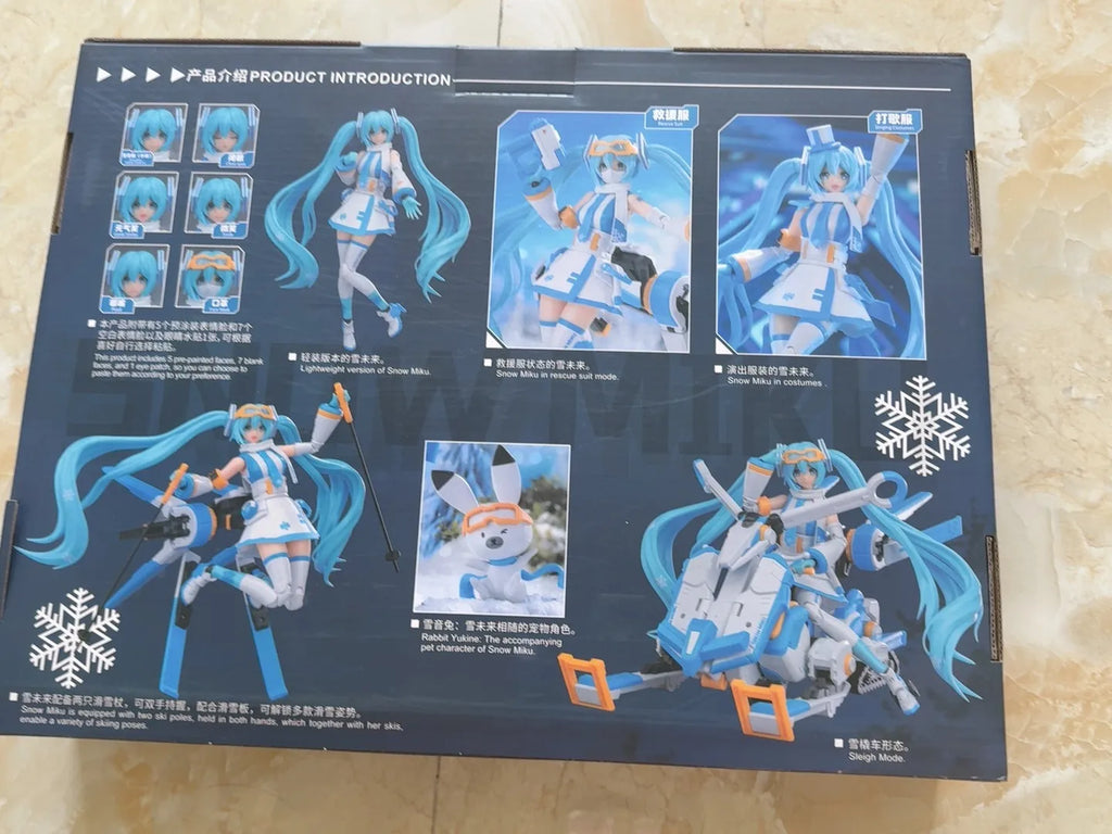 In Stock Originate YOLOPARK SOSKILL HATSUNE MIKU SNOW MIKU Assembling Movability Mooel Toys PLASTIC ACTION MODEL KIT Snowmobile