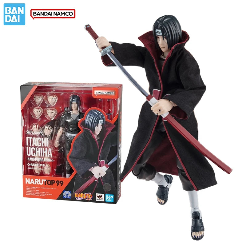 Spot SaleBandai Original Genuine Figure Naruto Mol Kit SHF Uchiha Itachi NarutoP99 Collection Action Figure Mol for Kids Toys Gi