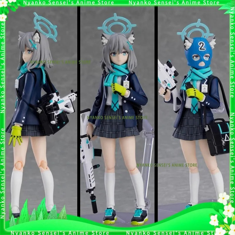 Auf Lager: Blue Archive Sunaookami Shiroko Figma 14,5 cm KO Ver. Actionfigur, Anime-Modell, Spielzeugpuppe, Dekoration, Sammlerstück