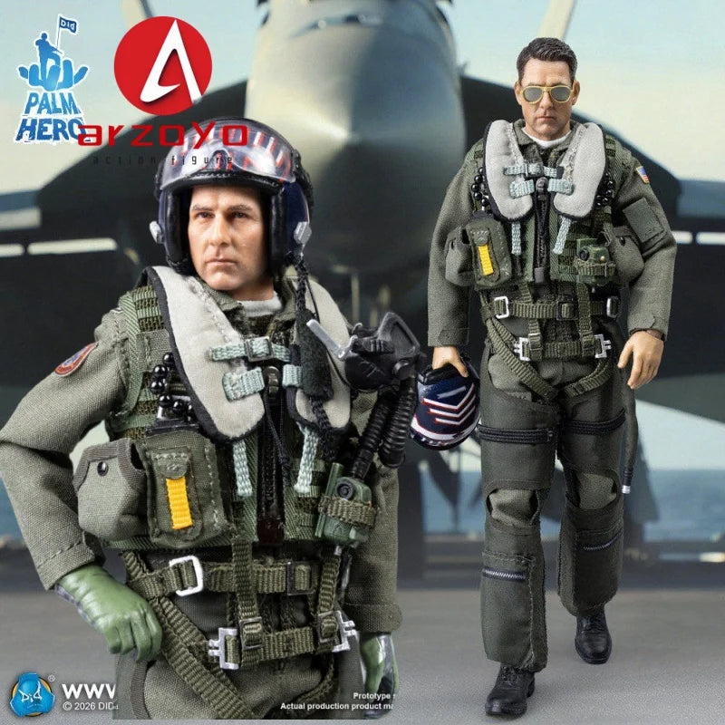 DID XM80031 1/12 Male Navy Instructor Pilot Soldier Super Flexible Action Figure 6'' Collectable Model Doll