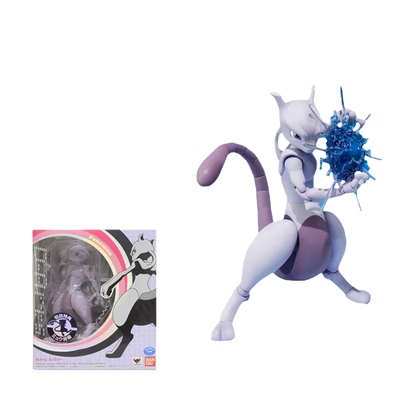 Genuine Bandai POKEMON D-Arts Mewtwo Bulbasaur Anime Action Figures Model Figure Toys Collectible Gift for Toys Hobbies Children