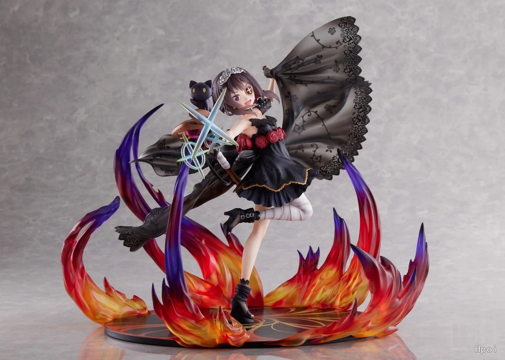 【Original】F:NEX Kono Subarashii Sekai Ni Shukufuku O! Megumin Black Rose Dress 1/7 Model Toys
