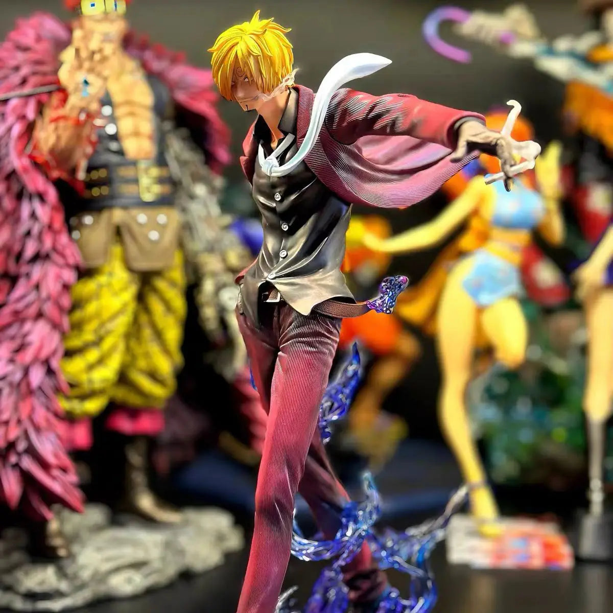 26cm One Piece Sanji Anime Figure Fashion Show Sanji Figurine Pvc Model Statue Doll Decoration Collection Ornaments Toys Gift
