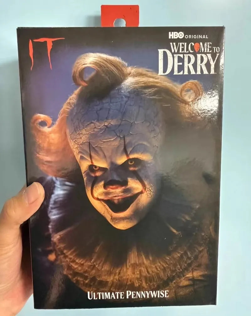NECA Pennywise Figure Welcome to Derry Ultimate Pennywise 7” Scale Action Figure Model Horror Halloween Gifts