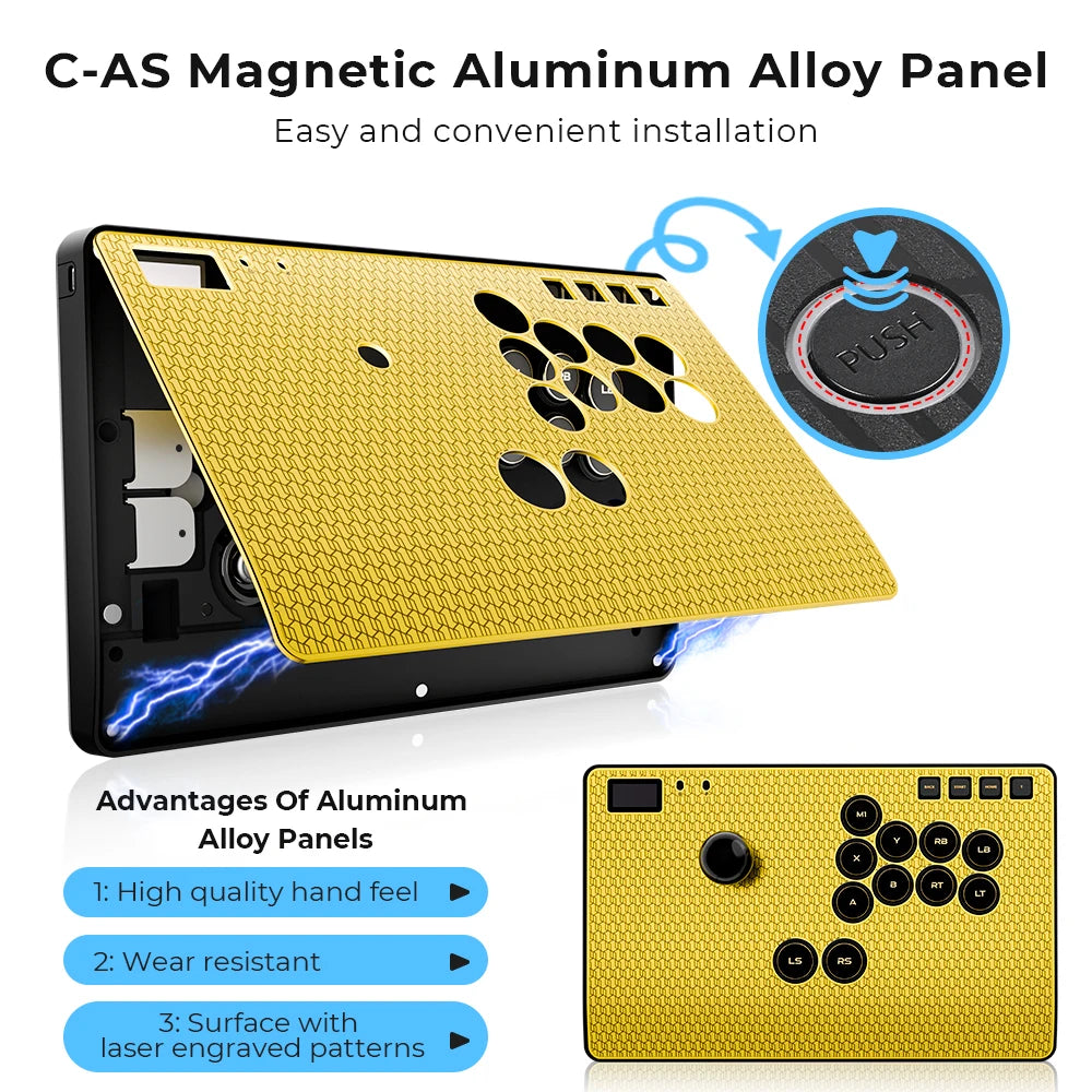 Haute42 C-AS Magnetic Aluminum Alloy Arcade Fight Stick Hitbox Controller For PC/PS4/PS5 Joystick Arcade Hitbox FightStick