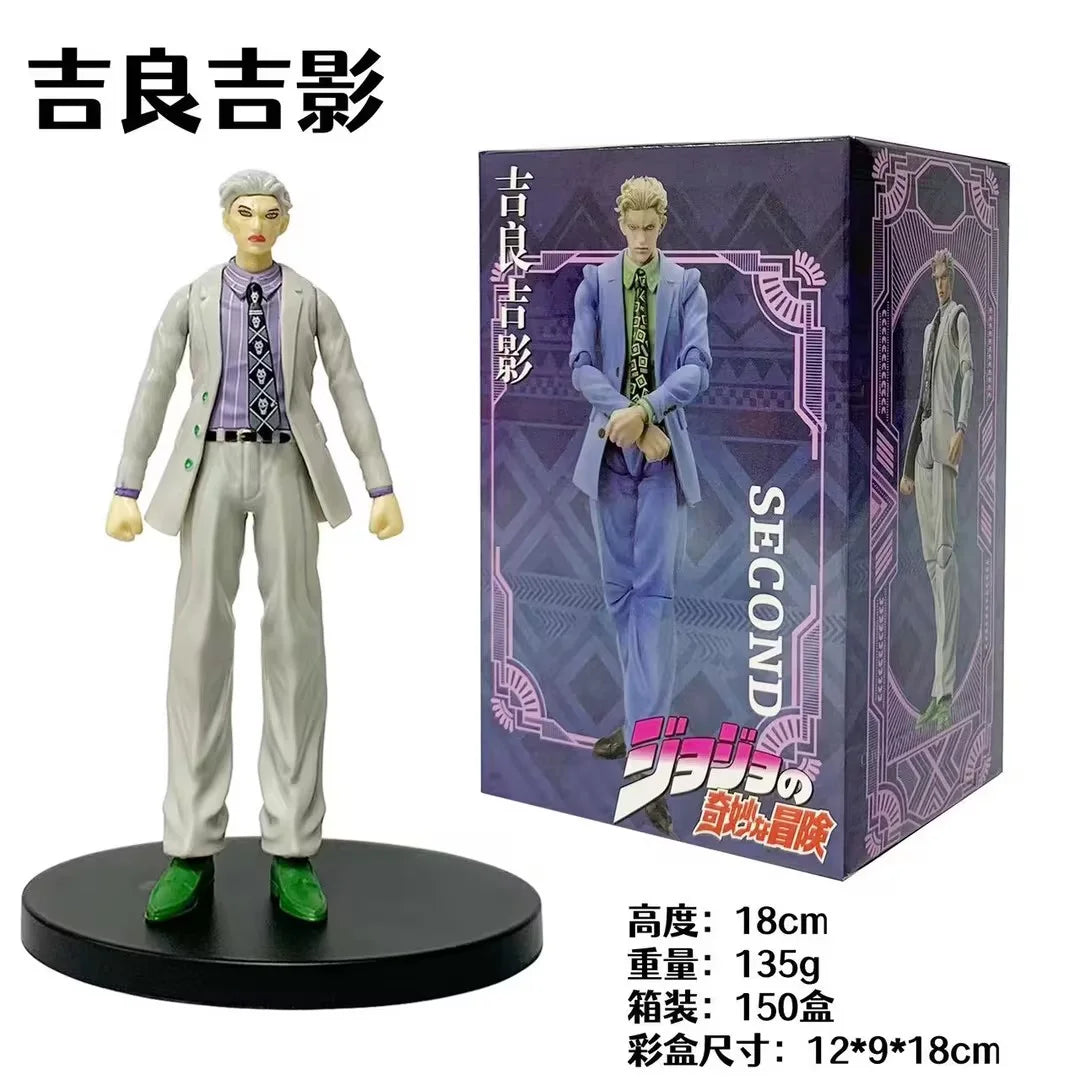 18CM Аниме JoJo's Bizarre Adventure Figure Jonathan Joestar Statue Legend Standing Model Toy Gift Aciton Figure