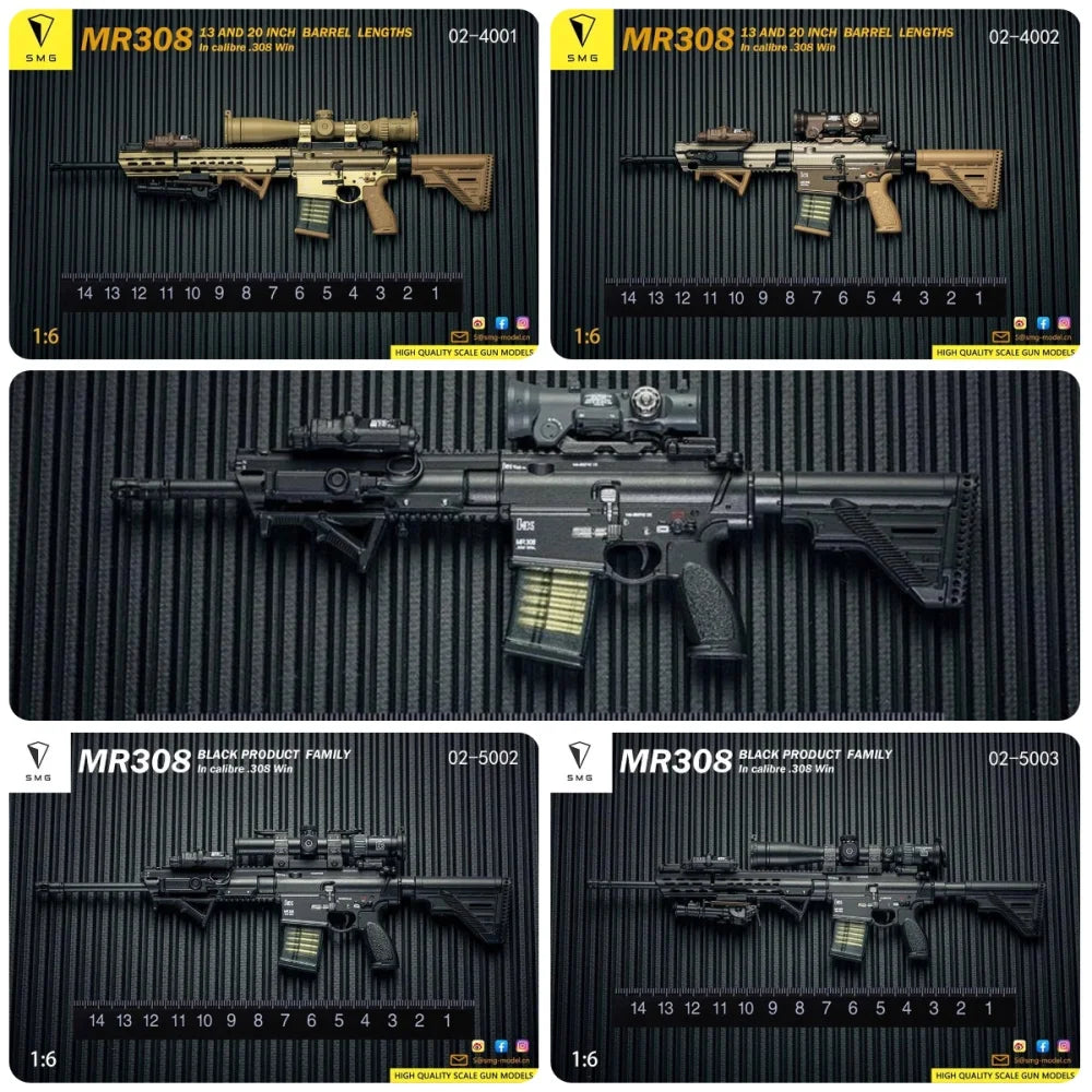 Hot Sale 1/6 EASY&SIMPLE ES MR308 Series Clips Main Weapon PVC Material Not Real About 15CM Can't be Fired For 12" Action Figure