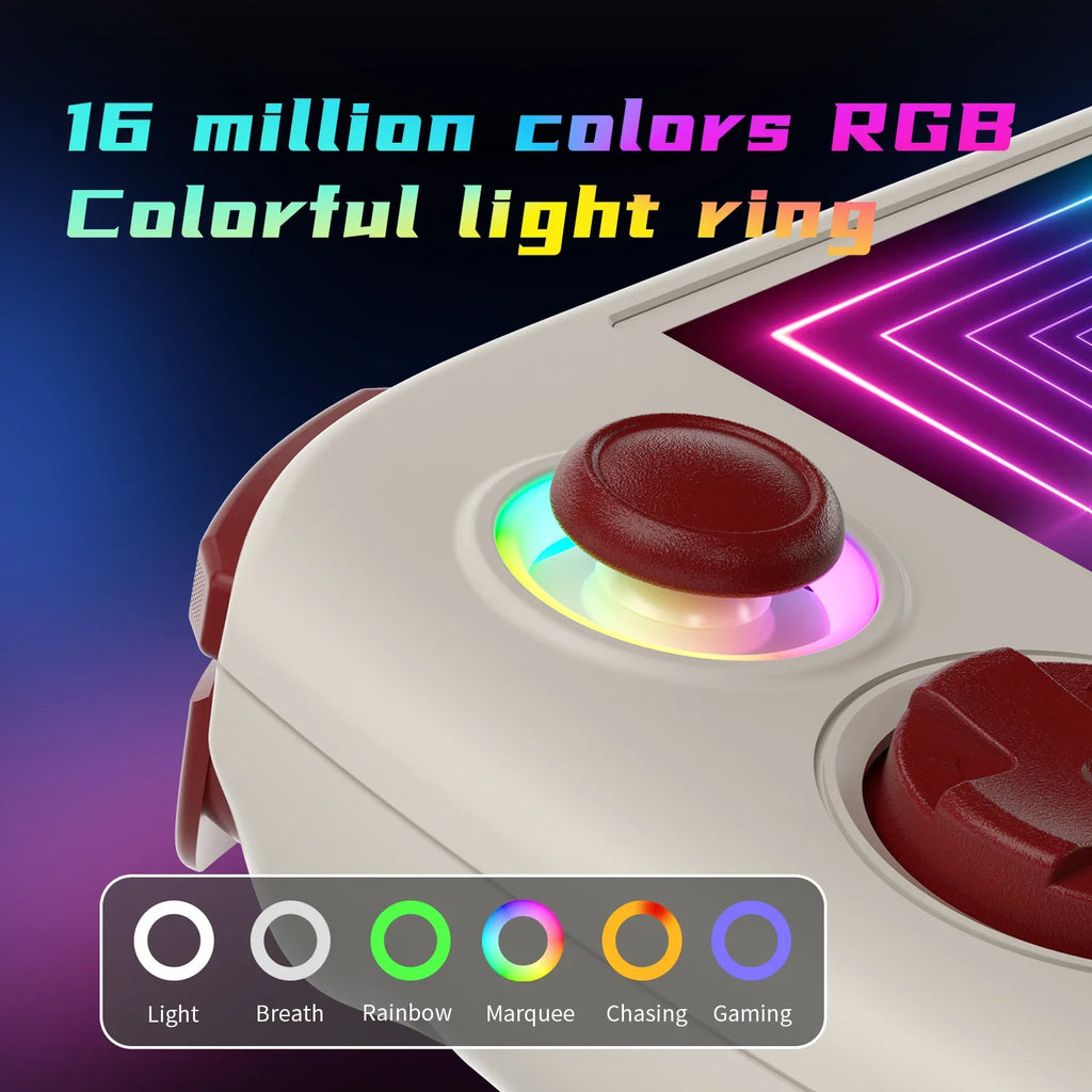 ANBERNIC RG Cube Handheld Game Console 3.95'' IPS Touch Screen Android13 RGB Lighting Effect RGCUBE Streaming Retro Video Player