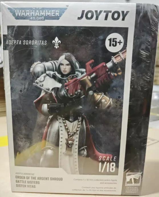 【SF】JOYTOY 1/18 Action Figure Adepta Sororitas Battle Sisters Order of The Argent Shroud Sister Vitas Model Toys Ornaments