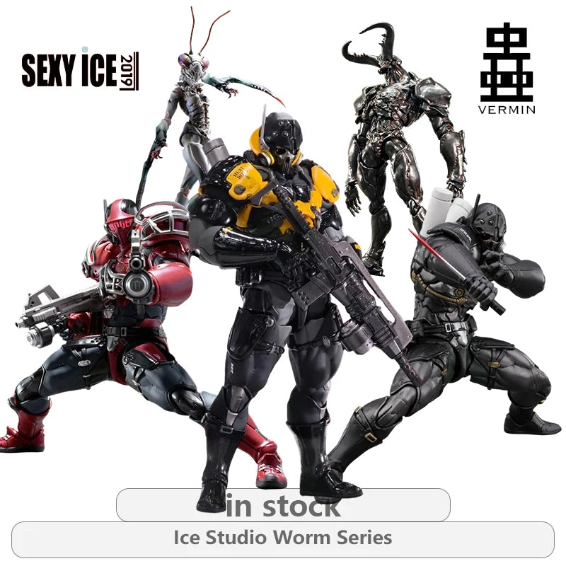 SEXYICE Original Insect Series Eliminator\Smasher Smasher Anime Action Figure Model Toys Movable Model Ornaments Gifts Fo Boys