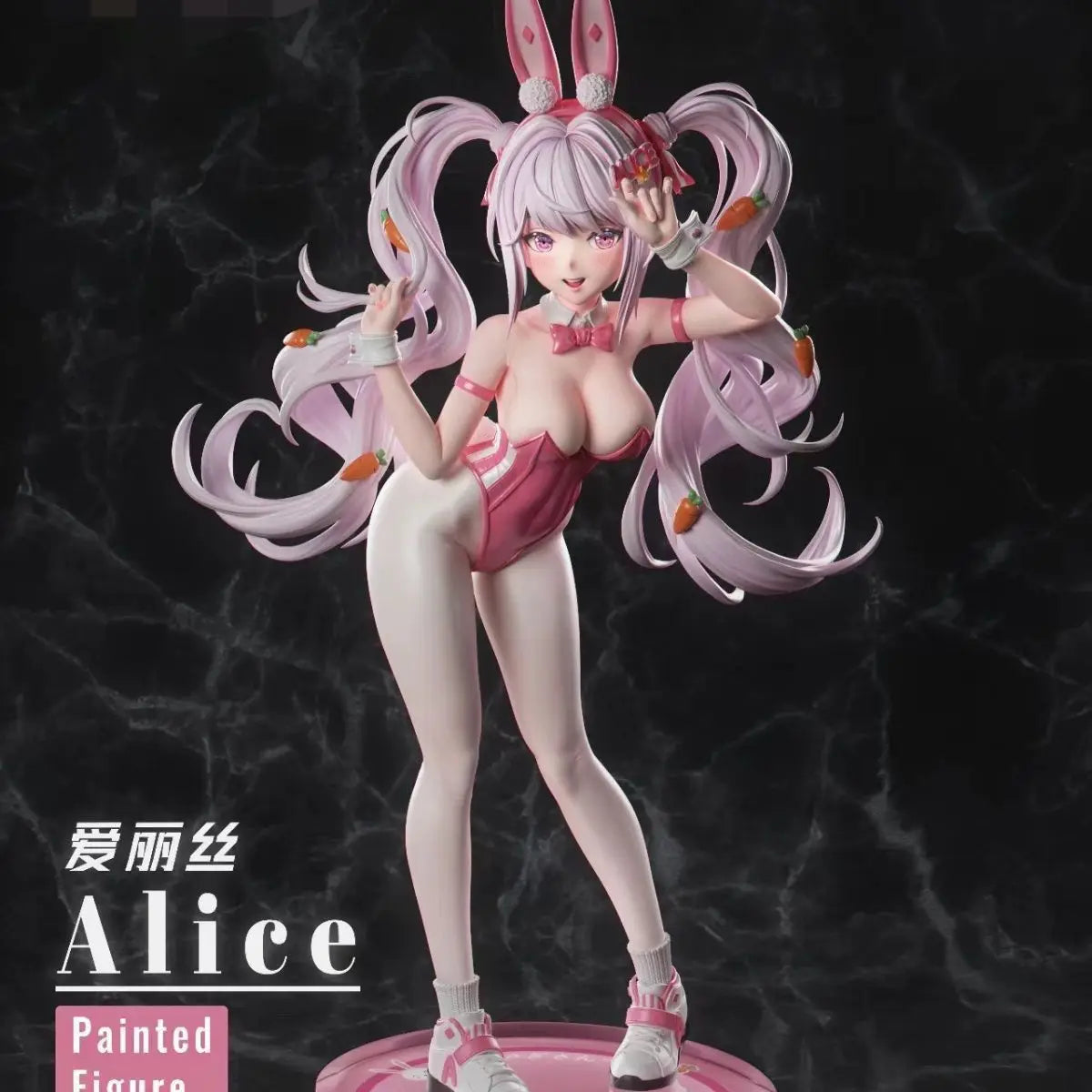 Nikke Alice Bunny Girl Anime Figure - Collectible Model Kit | Desktop Decor + Gift for Anime Fans (Premium Detail, Cute Design)