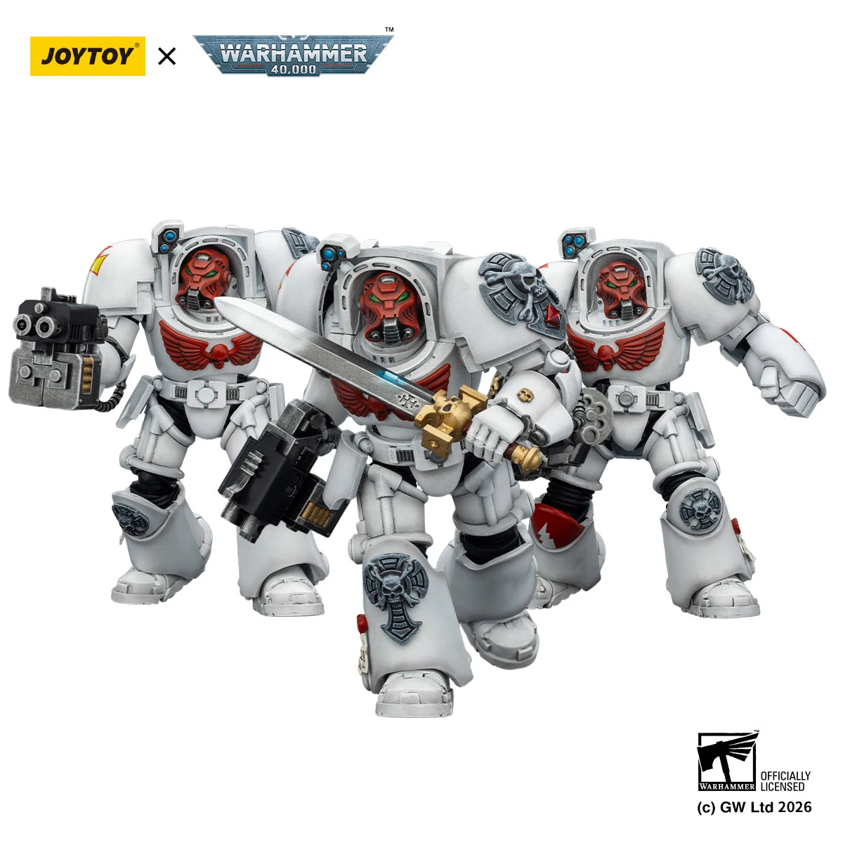 JOYTOY Warhammer 40k 1/18 Action Figures Terminator Black Templars Dark Angels Imperial Fists White Scars Salamanders Model Toys