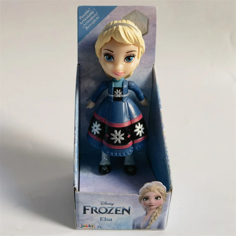 New Hot Disney Princess Miniature Doll Model Rapunzel Ariel Snow White Poseable Cute Anime Action Figure Model Frozen Gift Toy