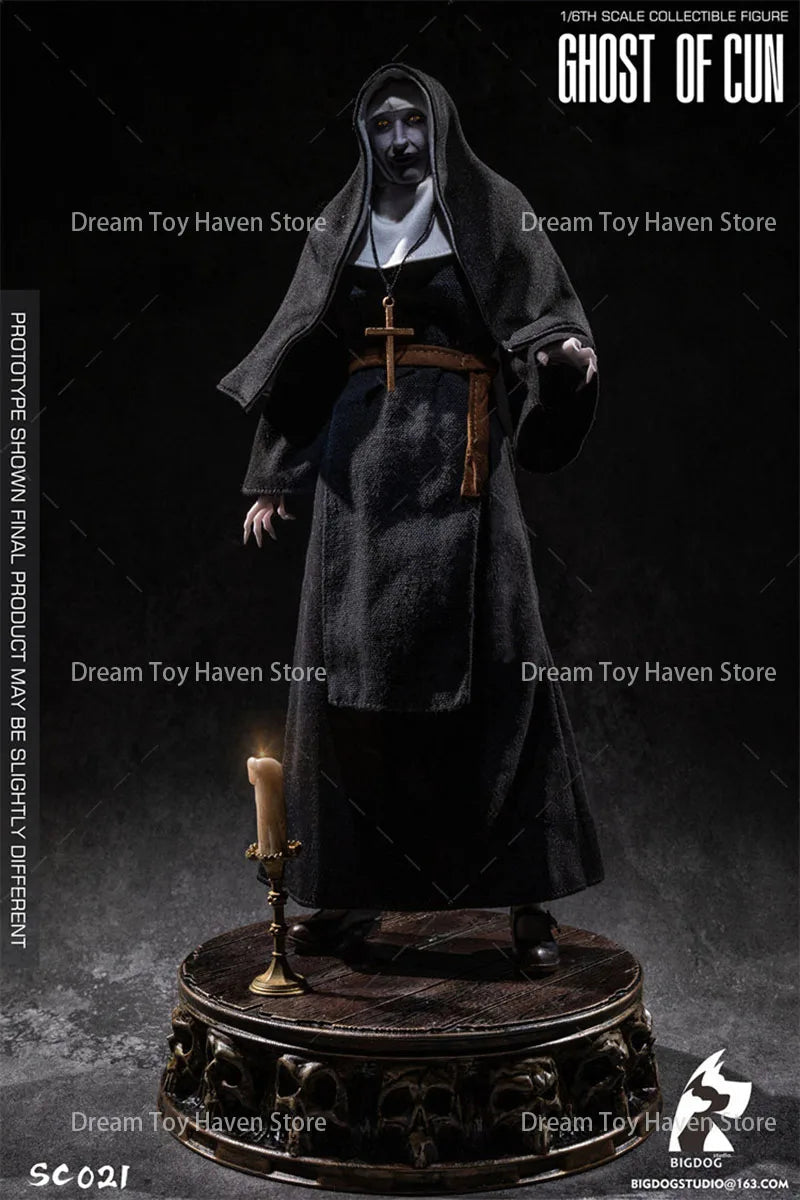 BIGDOG STUDIO SC021 1/6 Women Soldier Evil Spirit Monastery Nun Full Set 12Inch Action Figure Model Collectible Gift