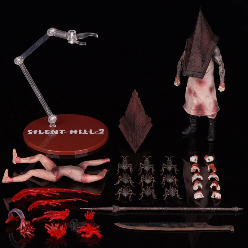 Premium 1:12 Scale Real Cloth Silent Hill Red Pyramid Thing (Pyramid  Executioner/Butcher) Articulated Collectible Figure