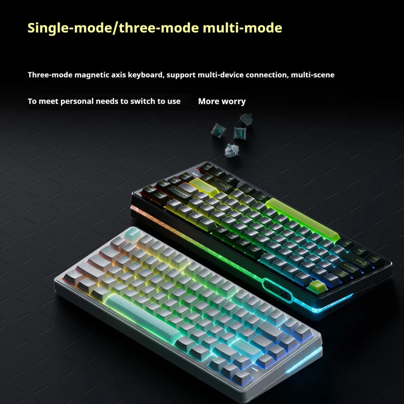 VGN Neon Ultra Series Magnetic Axis E-Sports Keyboard Customized Gasket Full Key Hot Swappable Rgb Light Effect Gaming Keyboard
