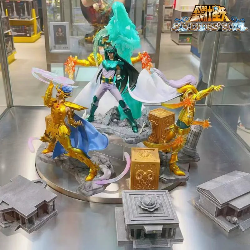 Original Genuine Bandai Saint Seiya Myth Cloth Aries No Muu Dragon Shiryu Final Death Mask Aldebaran  Model Toys Gifts