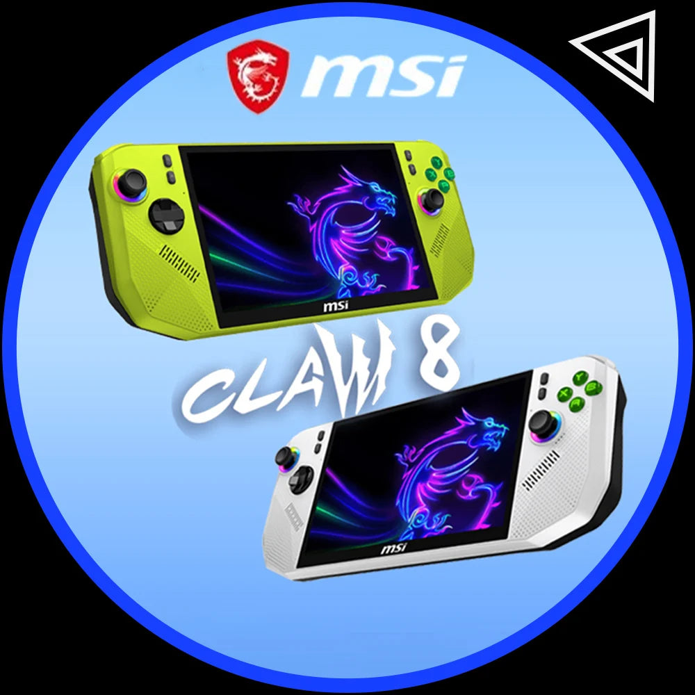MSI CLAW 8 Handheld-Spielekonsole (Ryzen Edition) 2025 1 Tragbares Gaming-Gerät AMD Z2 Extreme Prozessor 8-Zoll-Großbildschirm