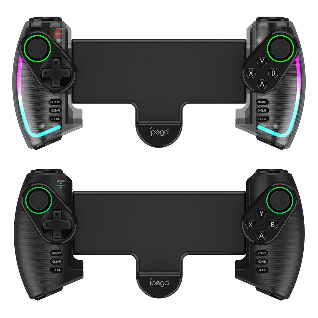 Wireless Gamepad with RGB Light Linear Vibration Stretchable Controller for Switch Android iOS iPad PC PG9777