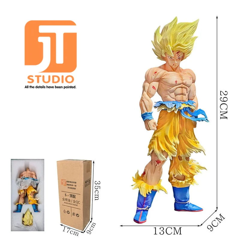 JT Studio Dragon Ball Z Goku Vegeta Gogeta SSJ1 SSJ2 SSJ4 SSJ3 Vegetto Dragonball Anime Model Figure GK Statue DBZ Figurine Toys