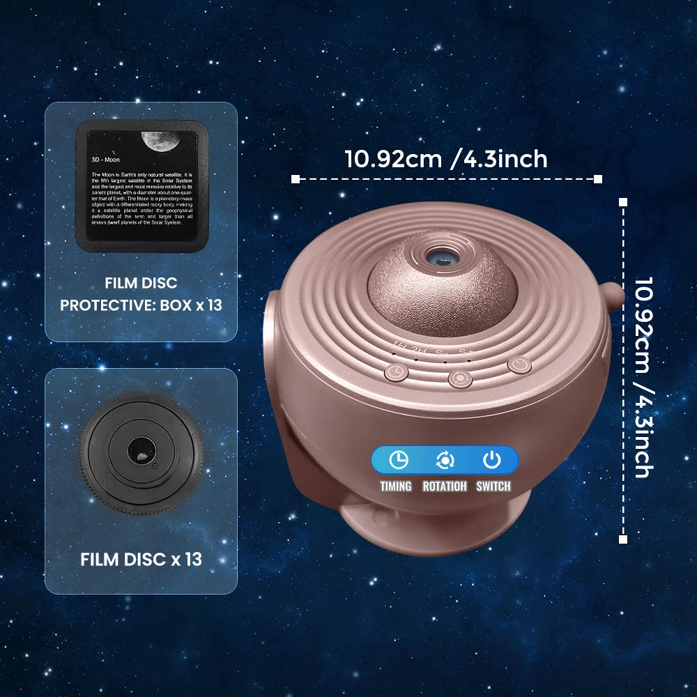 13-in-1-Sternenprojektor, Planetarium-Galaxieprojektor für Schlafzimmer, Aurora-Projektor, Nachtlichtprojektor für Kinder und Erwachsene
