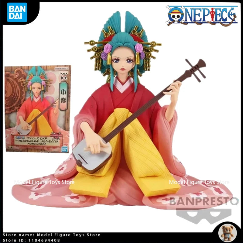 In Stock One Piece Bandai Original Banpreso Anime Kozuki Hiyori Figures Grandline Extra Komurashi PVC Figure Action Toys Gifts