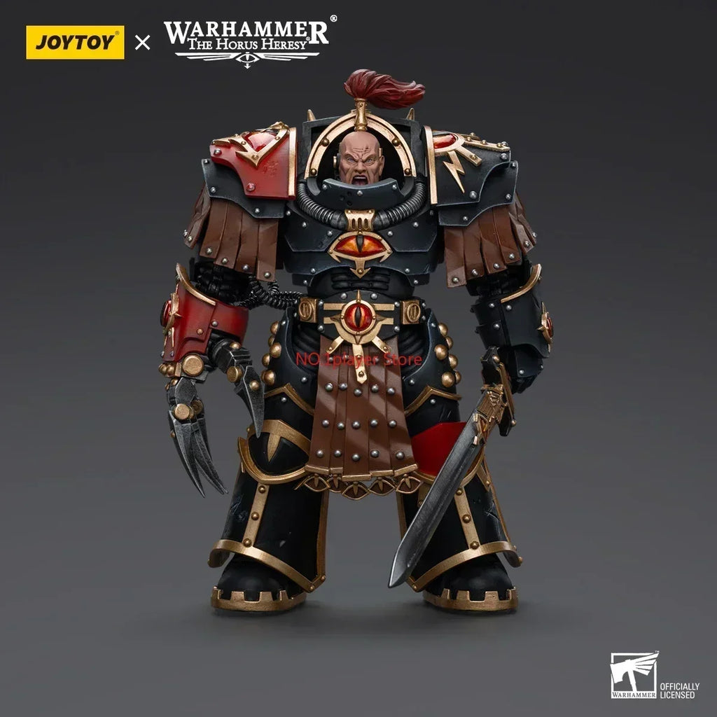 In Stock JOYTOY 40K Action Figures Sons of Horus Ezekyle Abaddon First Captain of The XVIth Legion 1/18 Collectors Model Toys